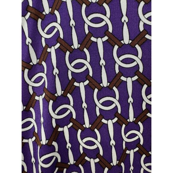 Herion Women Vintage Italian Silk Purple Stretchable Dress. size 44 us 8 - Picture 4 of 9